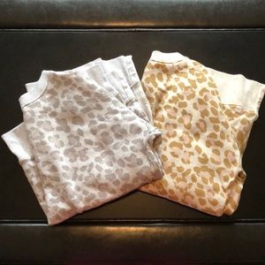 2 Aerie Leopard Sweatshirts